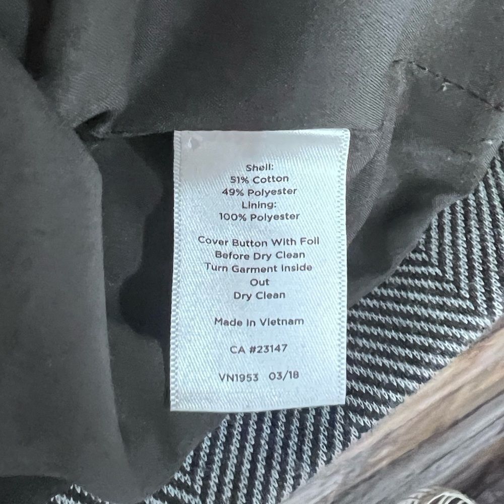 Talbots Classic Herringbone One Button Closure Bl… - image 4